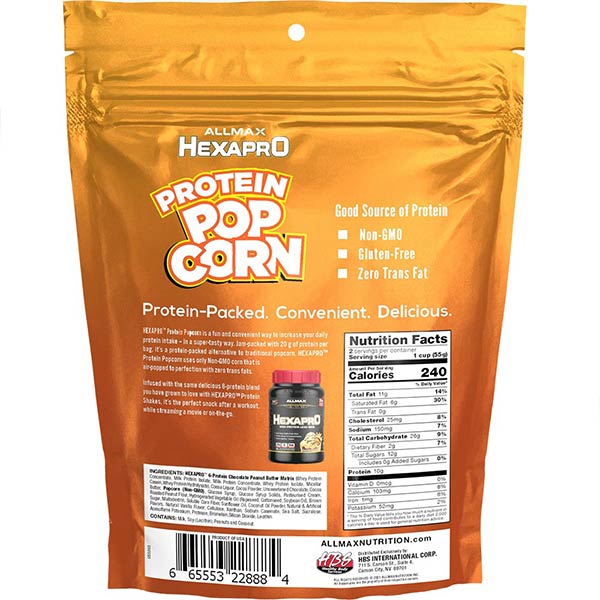 Hexapro Protein Popcorn - 6CT Pack
